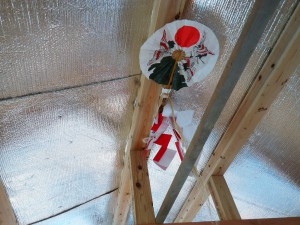 リフレ屋根上棟